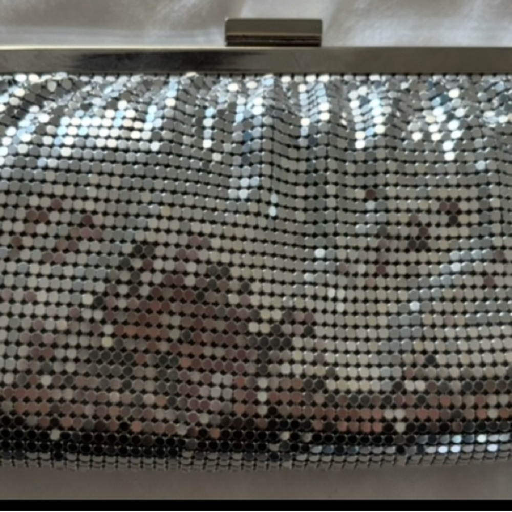 Express Silver Clutch Bag